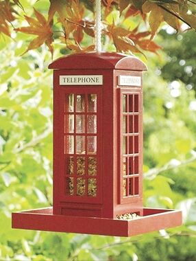 Phone Booth Bird Feeder